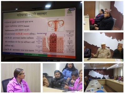 कागेश्वरी मनोहरामा यही माघ २७ देखि १४ वर्षसम्मका बालिकालाई ‘एचपीभी खोप’ लगाइँदै 